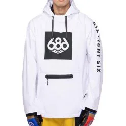 686 Waterproof Hoodie -Outlet Skis Store 2023 mns waterproof hoody wht M2WCST03 WHT 2