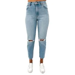 A Brand A 94 High Slim Harper Organic Rip Jean - Womens