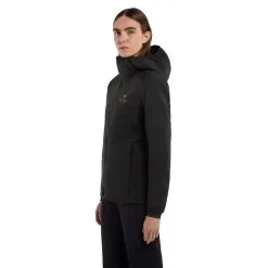 Arcteryx Atom Hoody - Womens -Outlet Skis Store Atom Hoody Black Women s Side View Left