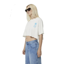 Afends Daze Slay Cropped - Hemp Oversized Tee - Womens