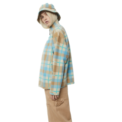 Afends Millie - Hemp Reversed Fleece Jacket - Womens -Outlet Skis Store MillieJKT Tan 3