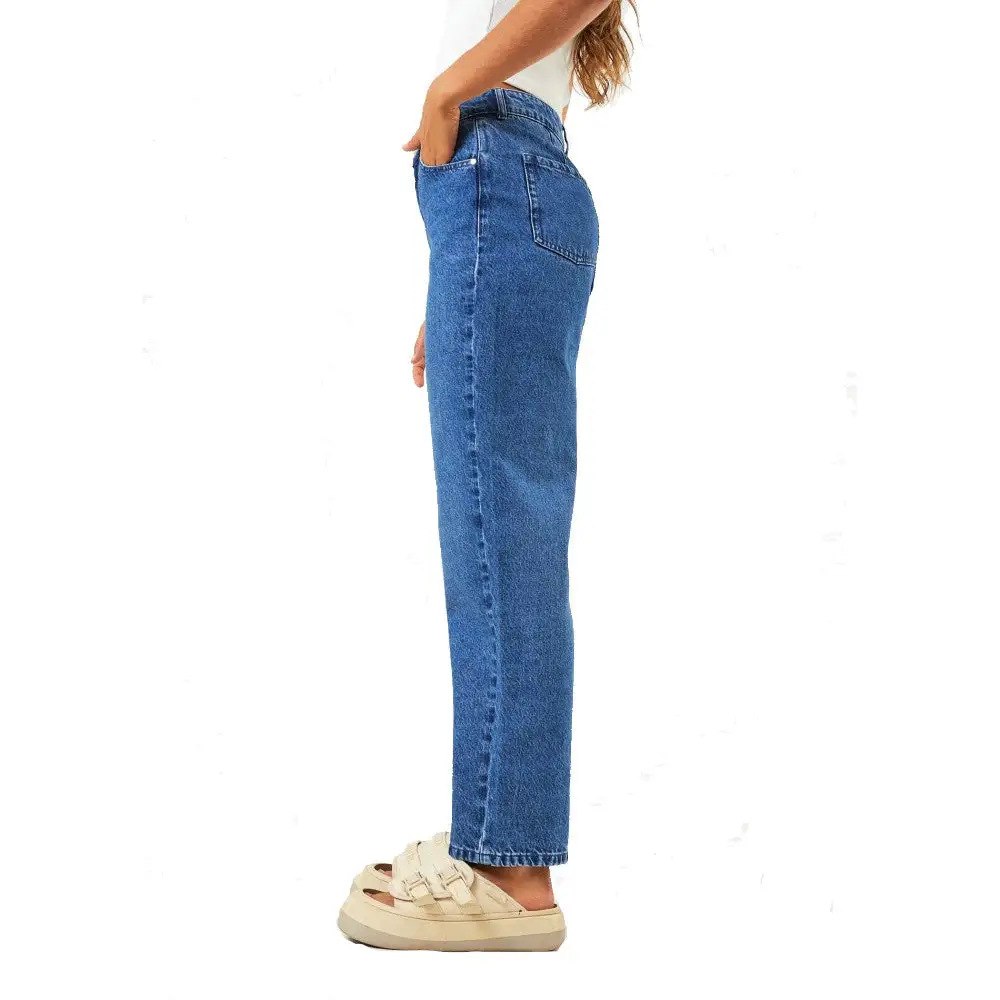 Afends Shelby - Hemp Denim Wide Leg Jean Long - Womens 2 Afends Shelby - Hemp Denim Wide Leg Jean Long - Womens - Image 2