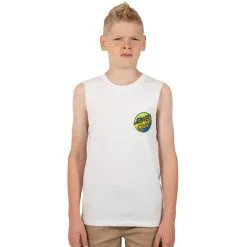 Santa Cruz Contra Dot Pop Singlet - Kids 6 Santa Cruz Contra Dot Pop Singlet - Kids -Outlet Skis Store contradotsingletwhite