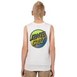 Santa Cruz Contra Dot Pop Singlet - Kids 7 Santa Cruz Contra Dot Pop Singlet - Kids -Outlet Skis Store contradotsingletwhiteback